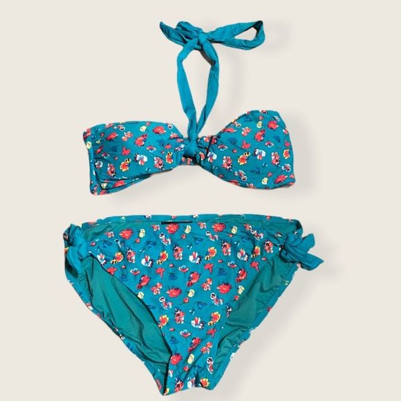 2/$12 DKNY Bikini Top & Bottom Set Floral